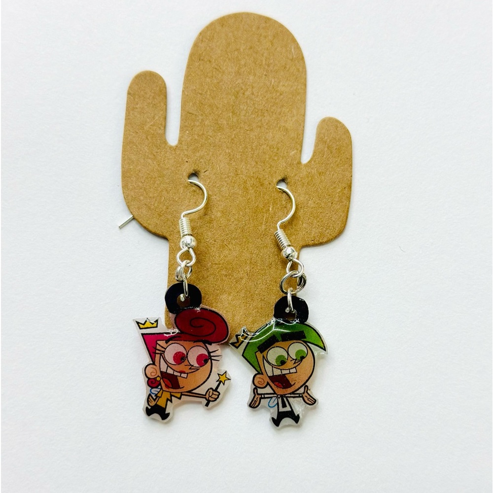 Cosmo and Wanda fairly odd parents earrings
